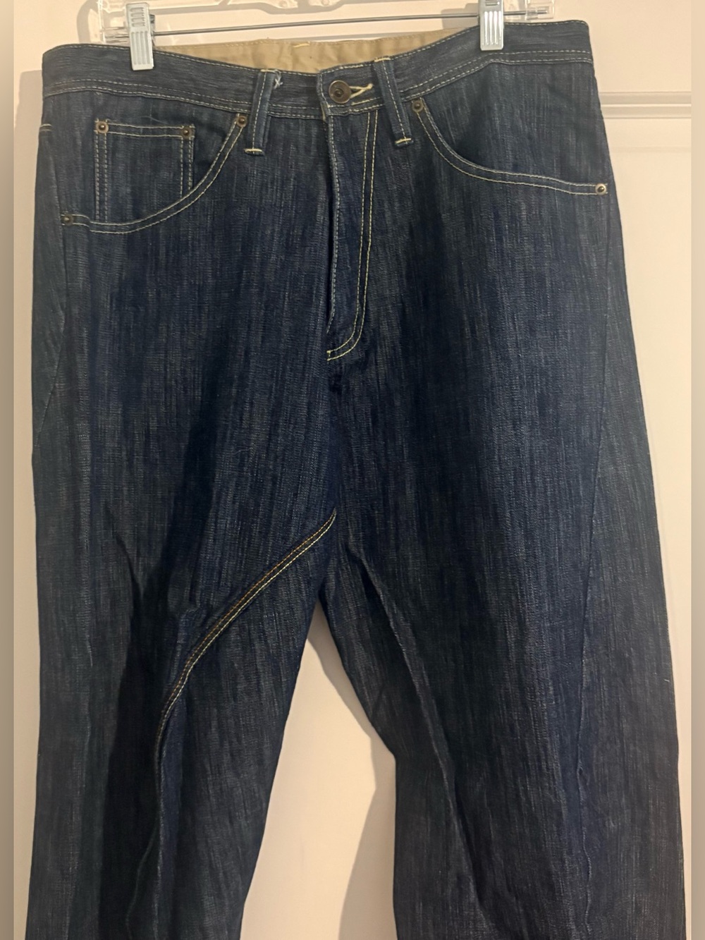 Scott Langton Y2K Vintage Sporting Tailor Men's Dark Blue Denim Jeans Size 32